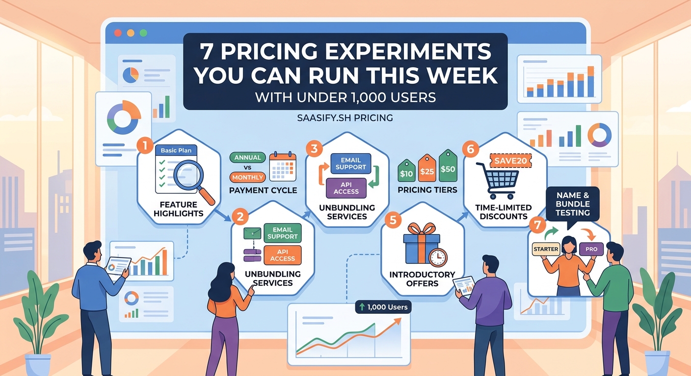 7 Pricing Experiments You Can Run This Week With Under 1,000 Users — 2