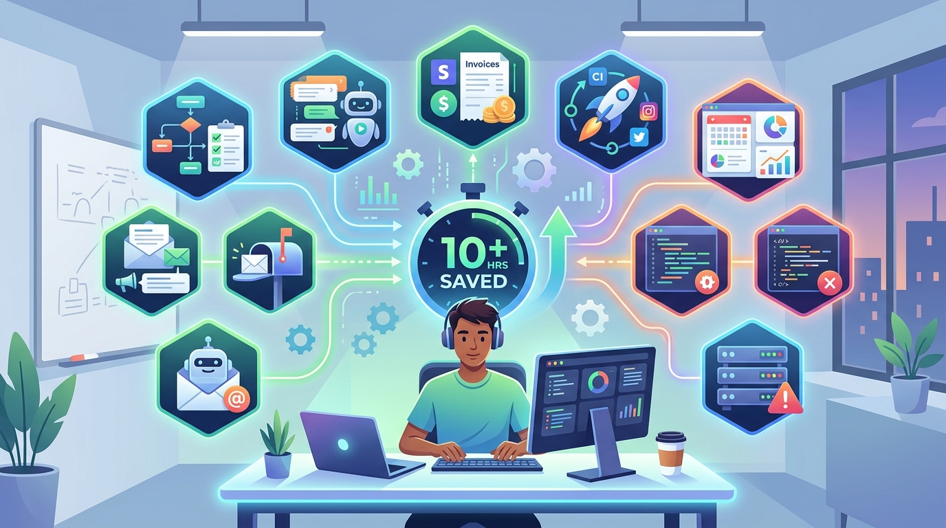 9 Automation Tools That Save Indie SaaS Founders 10+ Hours Every Week