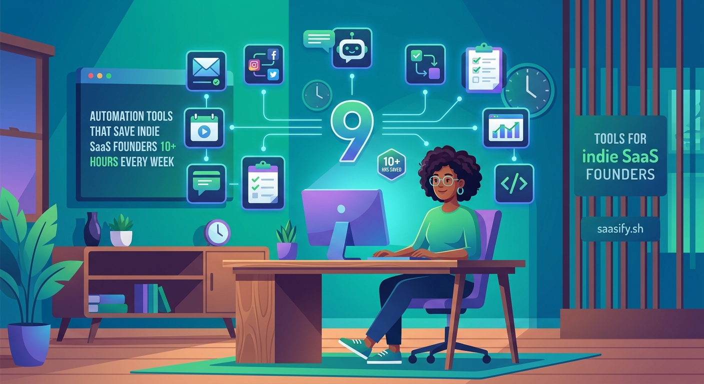 9 Automation Tools That Save Indie SaaS Founders 10+ Hours Every Week — 2