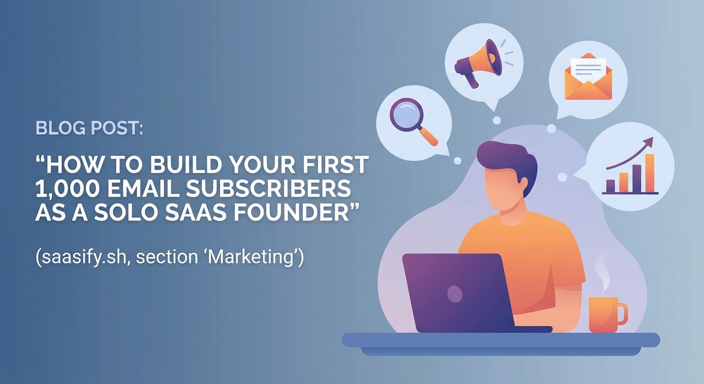 How to Build Your First 1,000 Email Subscribers as a Solo SaaS Founder - Illustration 1