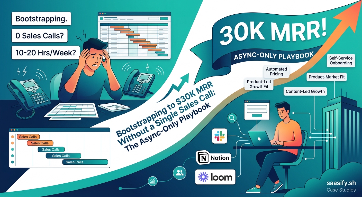 Bootstrapping to $30K MRR Without a Single Sales Call: The Async-Only Playbook — 1