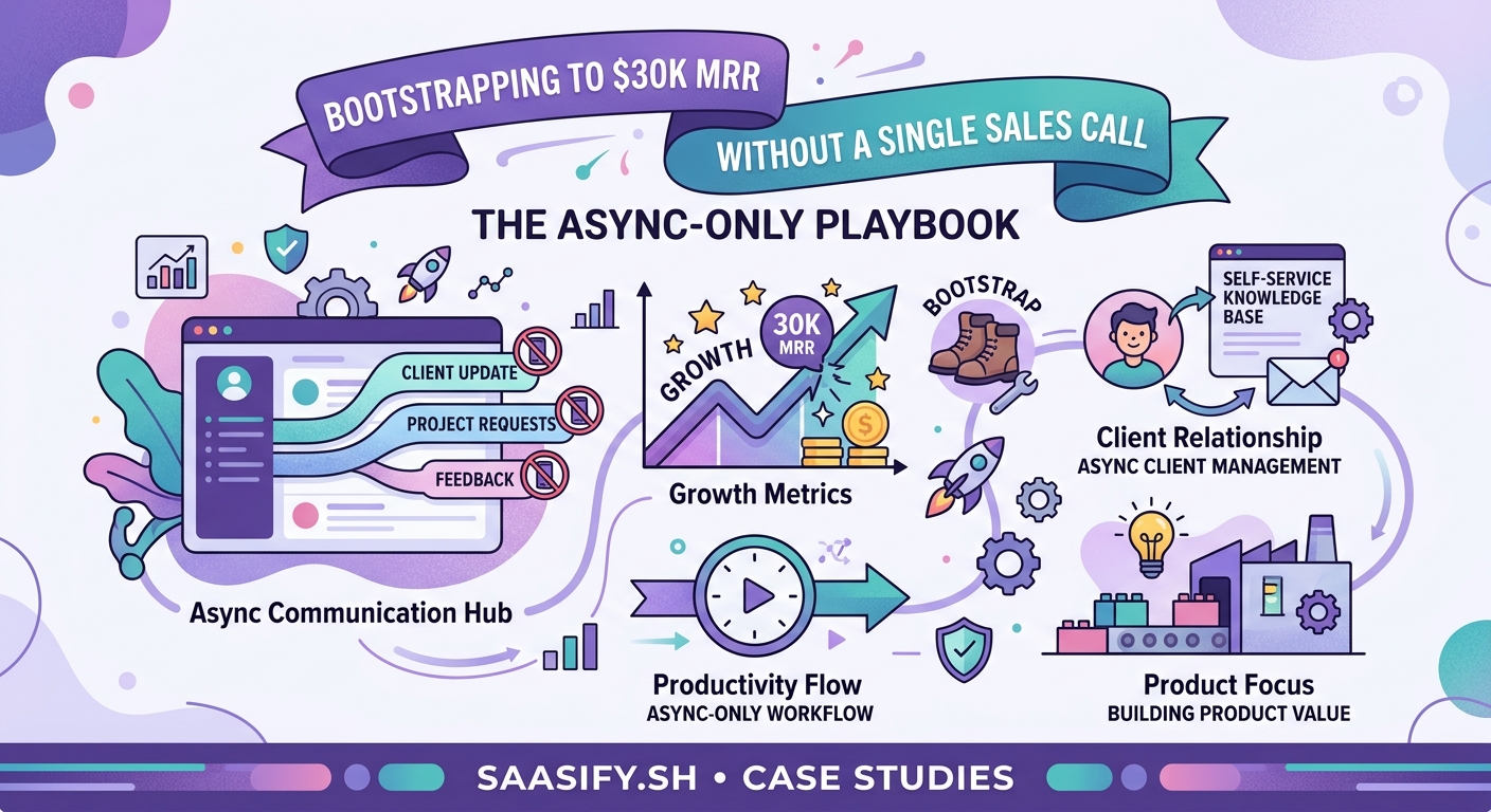 Bootstrapping to $30K MRR Without a Single Sales Call: The Async-Only Playbook — 2