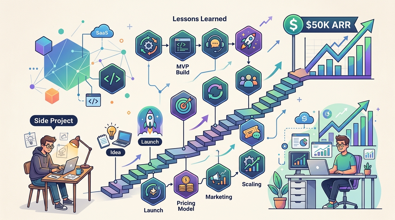 From Side Project to $50K ARR: 12 Lessons Learned Building in Public