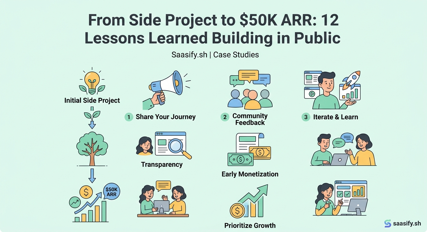From Side Project to $50K ARR: 12 Lessons Learned Building in Public — 2
