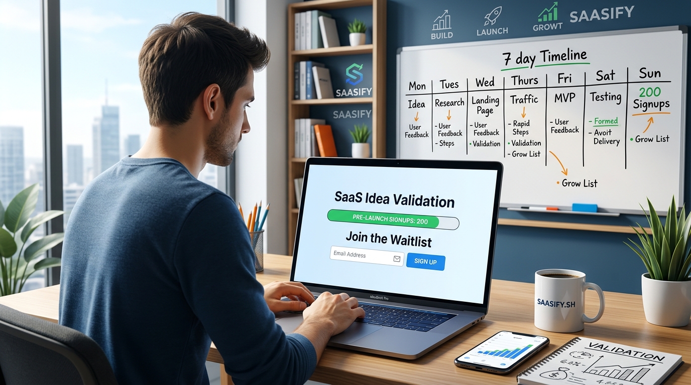 How I Validated a SaaS Idea in 7 Days and Got 200 Pre-Launch Signups