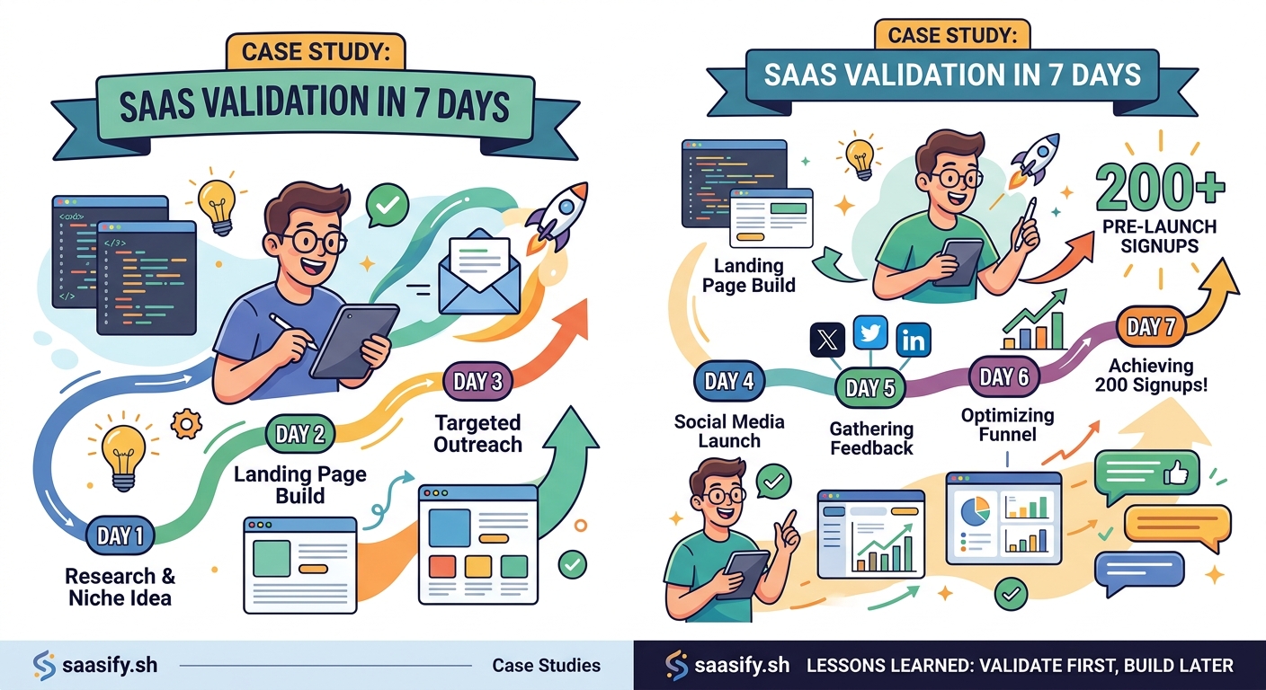 How I Validated a SaaS Idea in 7 Days and Got 200 Pre-Launch Signups — 2