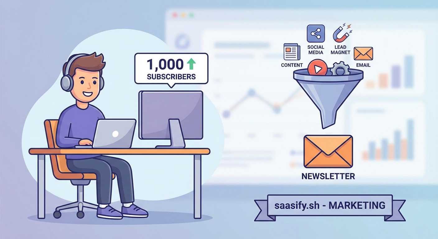 How to Build Your First 1,000 Email Subscribers as a Solo SaaS Founder — 2