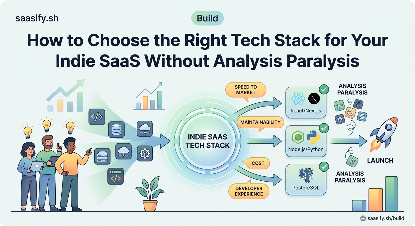 How to Choose the Right Tech Stack for Your Indie SaaS Without Analysis Paralysis — 2