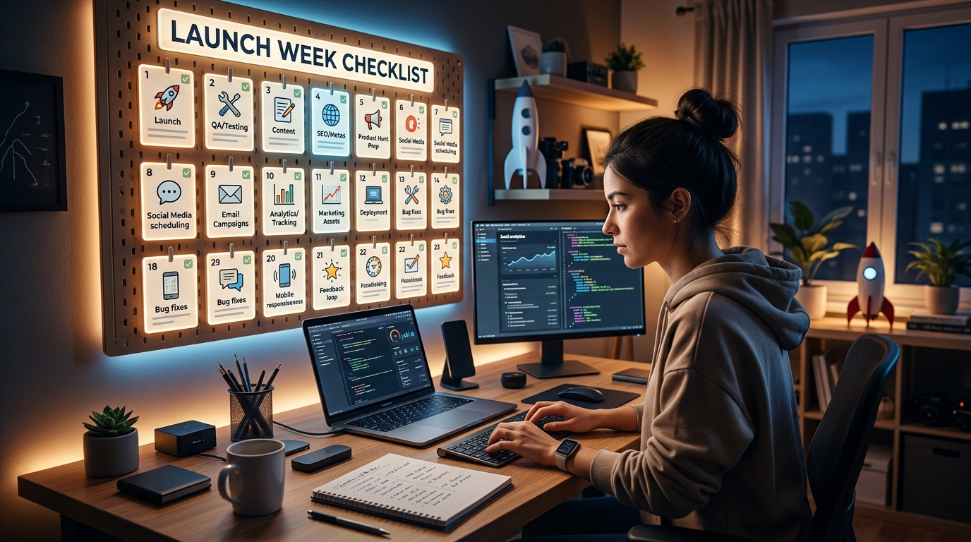 Launch Week Checklist: 23 Tasks Every Indie Developer Must Complete