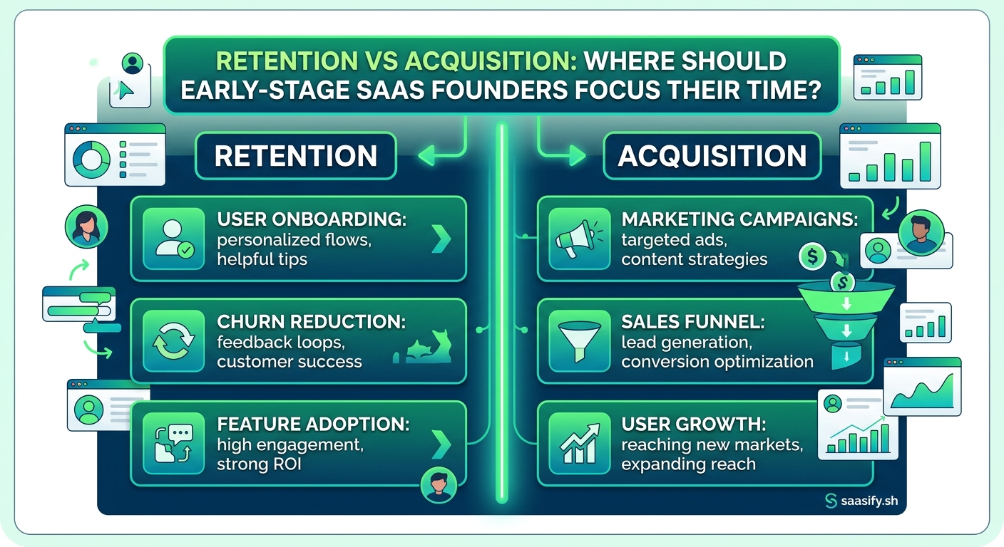 Retention vs Acquisition: Where Should Early-Stage SaaS Founders Focus Their Time? — 1