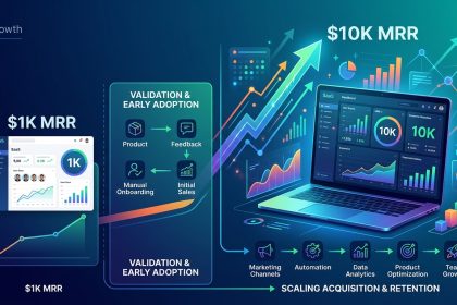 Scaling from $1K to $10K MRR: What Actually Changes in Your Growth Strategy