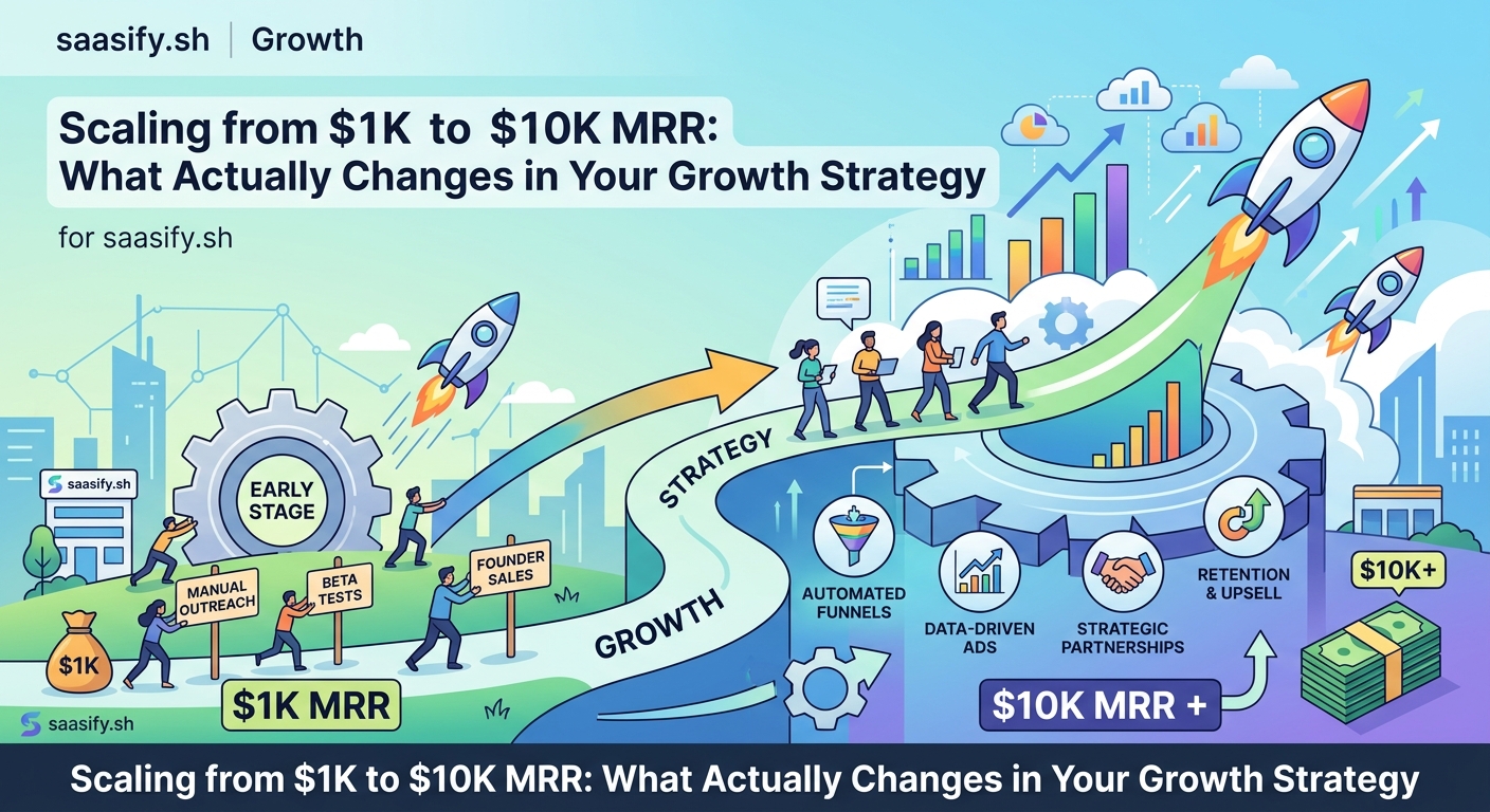 Scaling from $1K to $10K MRR: What Actually Changes in Your Growth Strategy — 1
