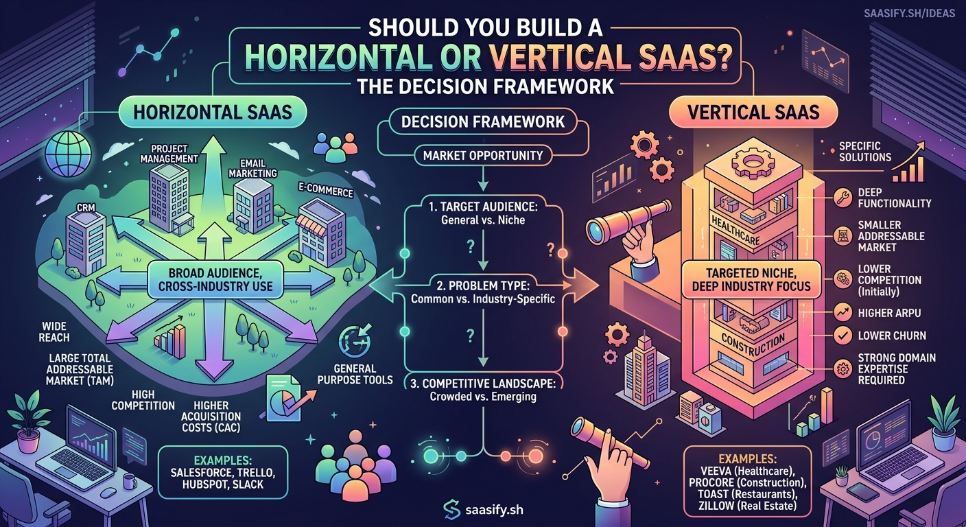 Should You Build a Horizontal or Vertical SaaS? The Decision Framework — 1