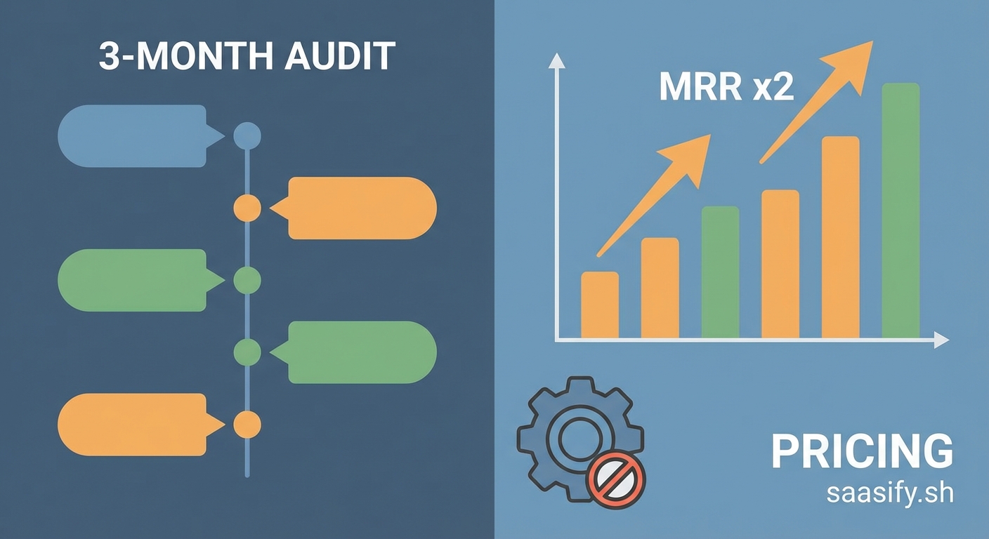 The 3-Month Pricing Audit That Doubled My MRR Without Adding Features — 2
