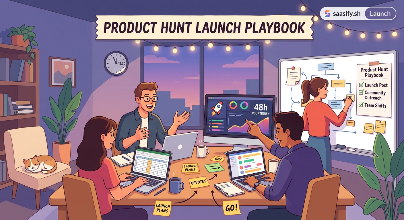 The 48-Hour Product Hunt Launch Playbook for First-Time Founders — 1