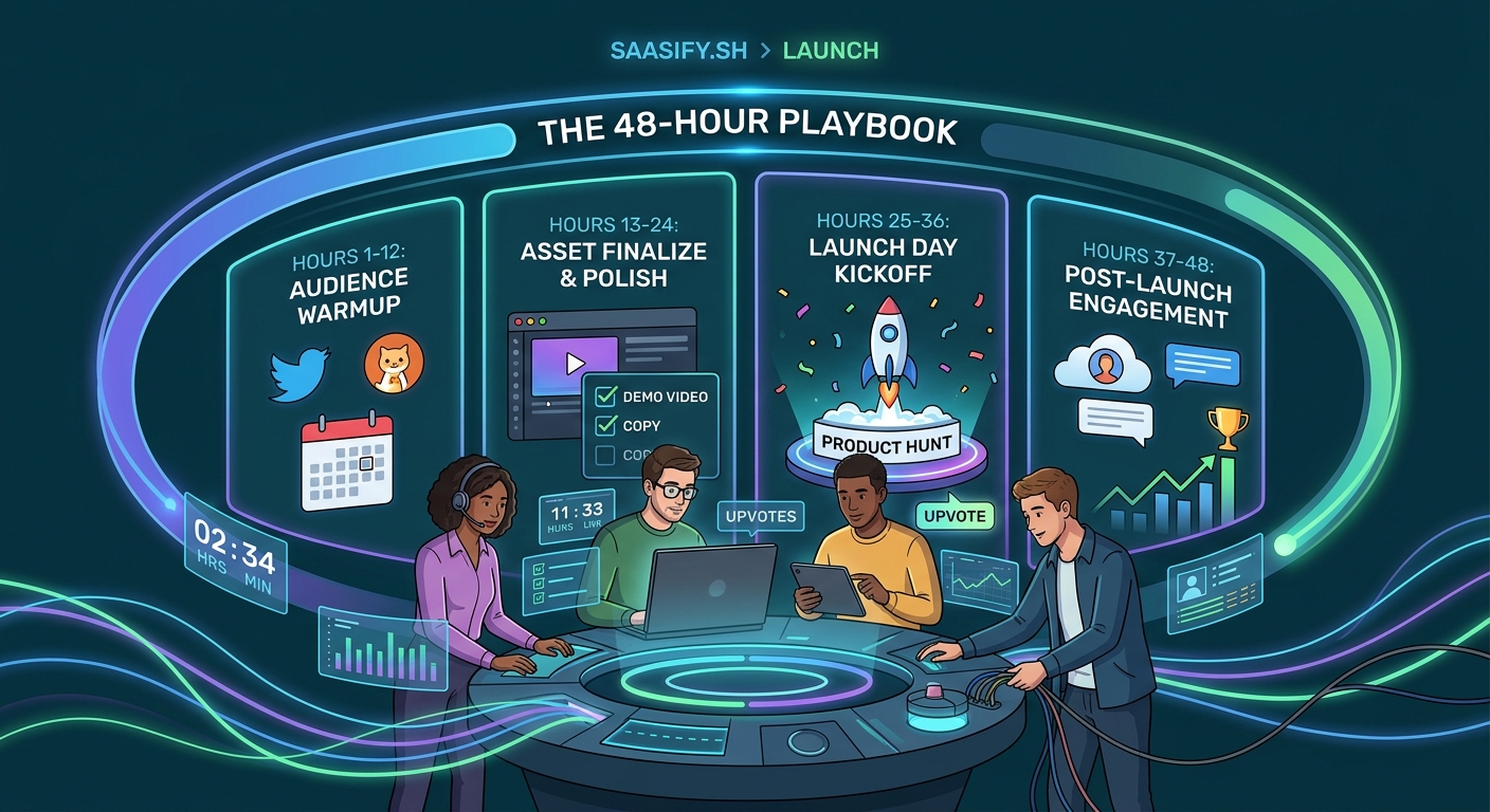 The 48-Hour Product Hunt Launch Playbook for First-Time Founders — 2