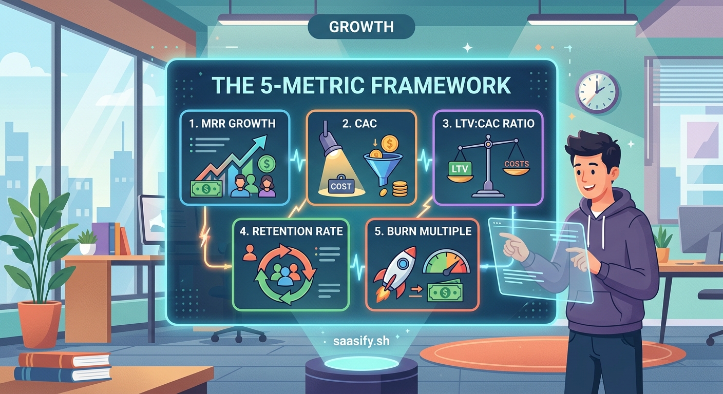 The 5-Metric Framework: Which Growth KPIs Actually Matter for Early-Stage SaaS — 1