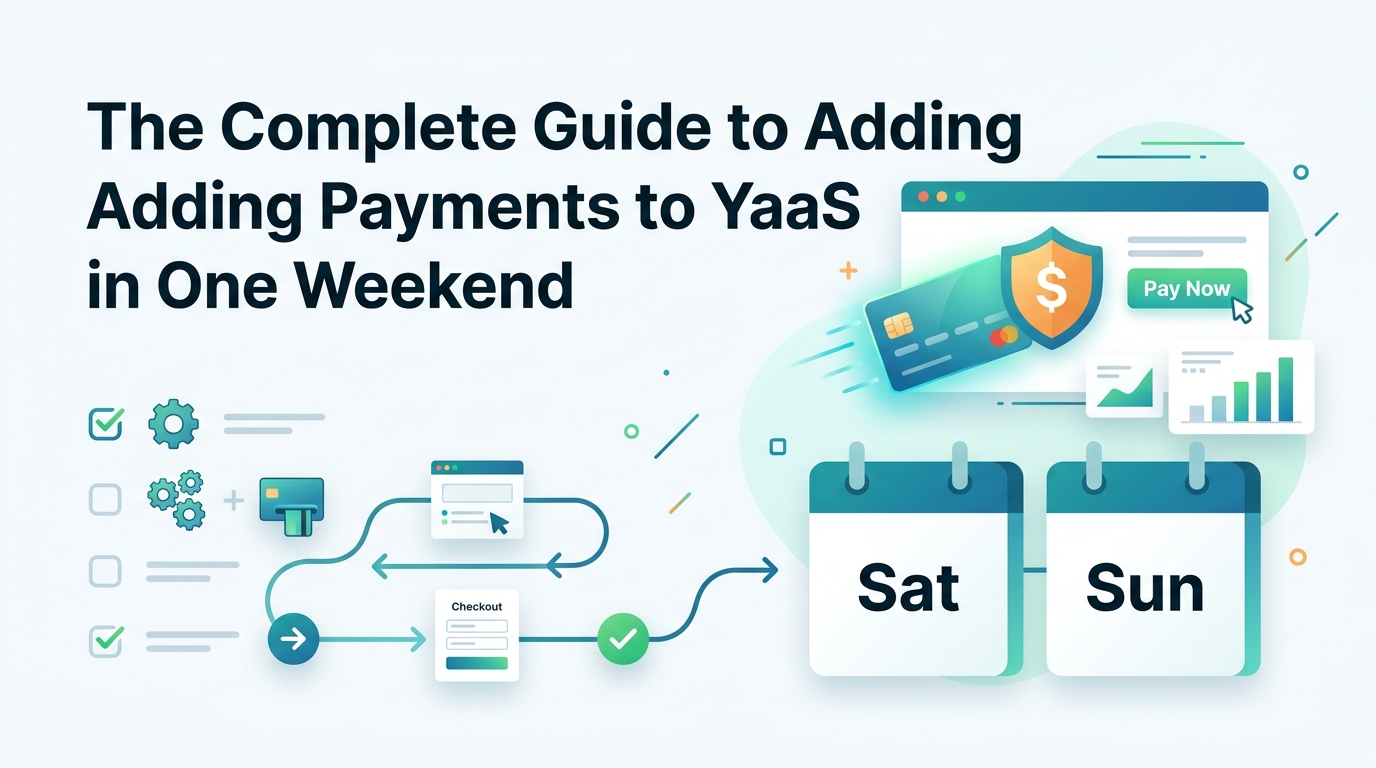 The Complete Guide to Adding Payments to Your SaaS in One Weekend