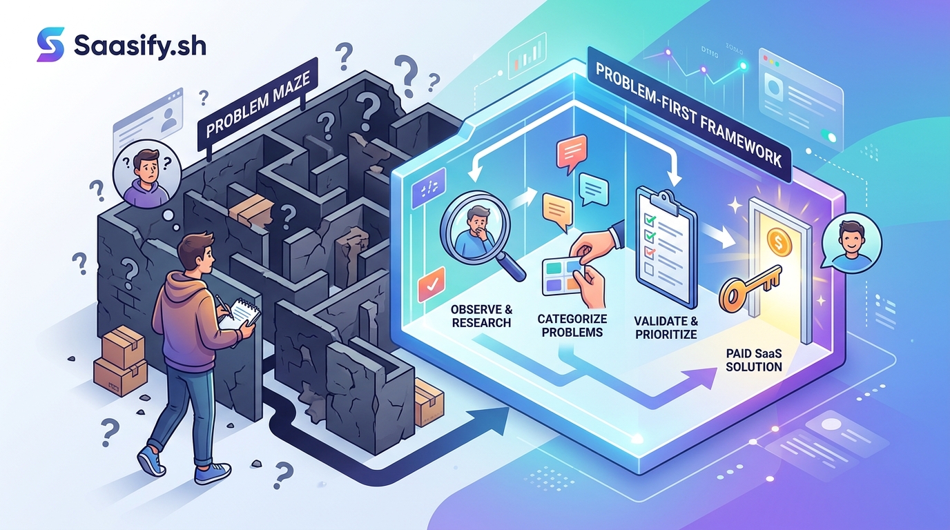 The Problem-First Framework: How to Discover SaaS Ideas People Actually Want to Pay For