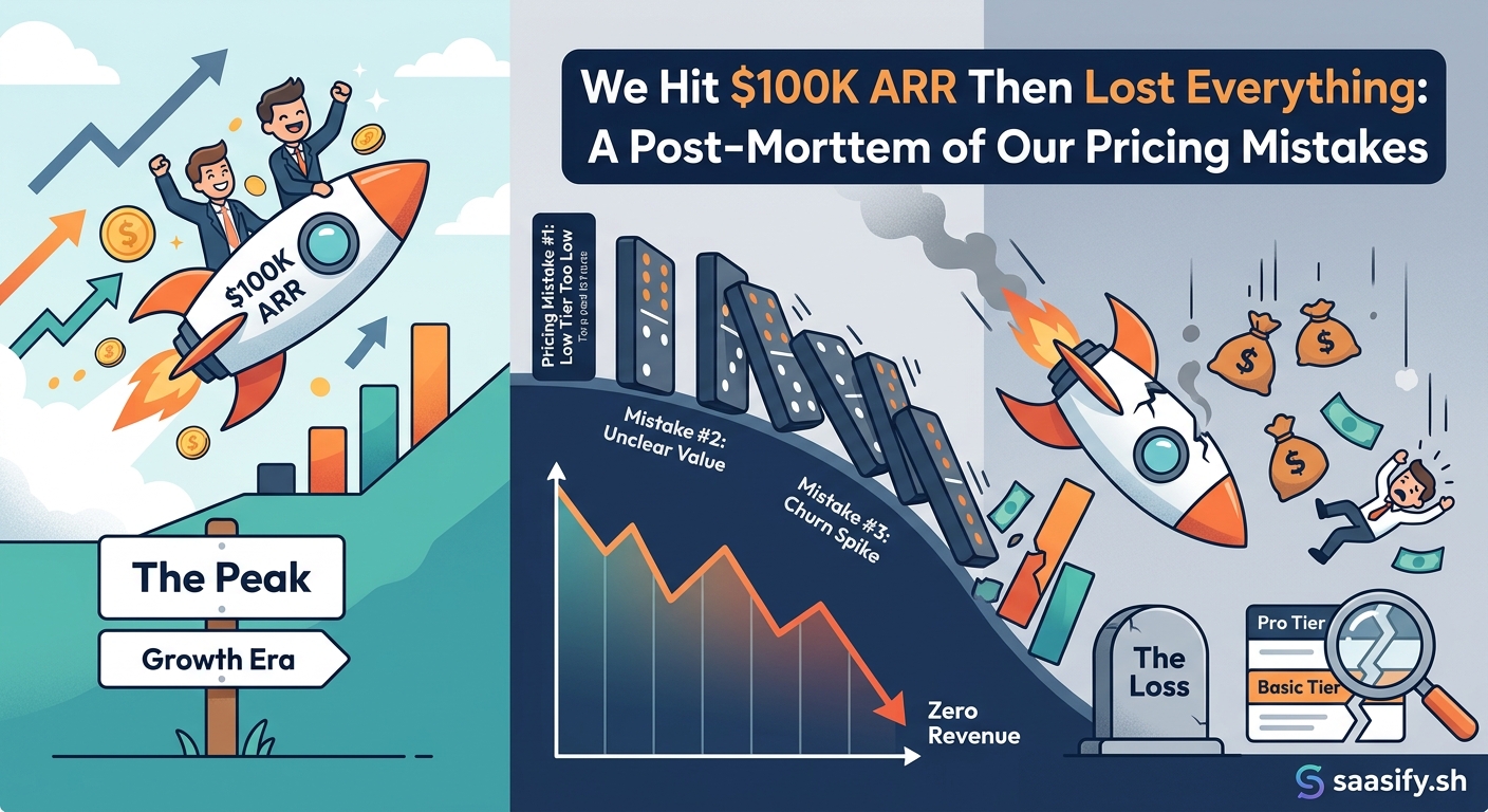 We Hit $100K ARR Then Lost Everything: A Post-Mortem of Our Pricing Mistakes — 1