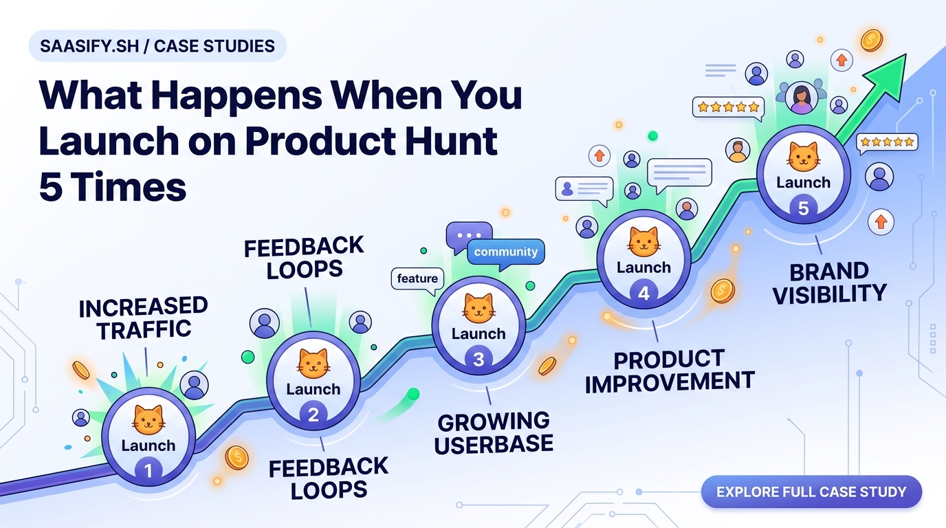 What Happens When You Launch on Product Hunt 5 Times — 1