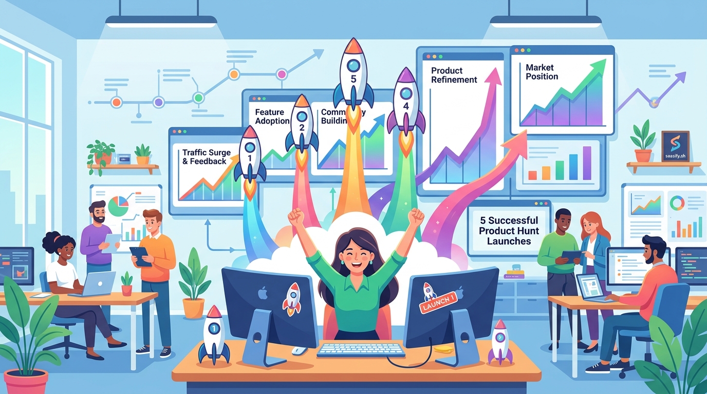 What Happens When You Launch on Product Hunt 5 Times — 2