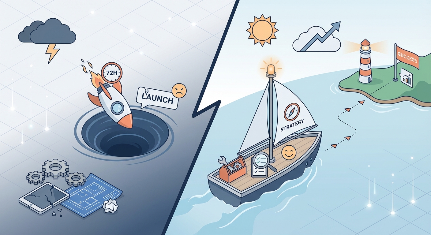 Why Most Indie SaaS Launches Fail in the First 72 Hours (And How to Beat the Odds)
