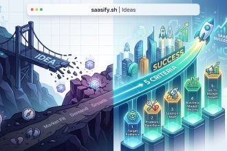Why Most SaaS Ideas Fail (And the 5 Criteria That Predict Success)