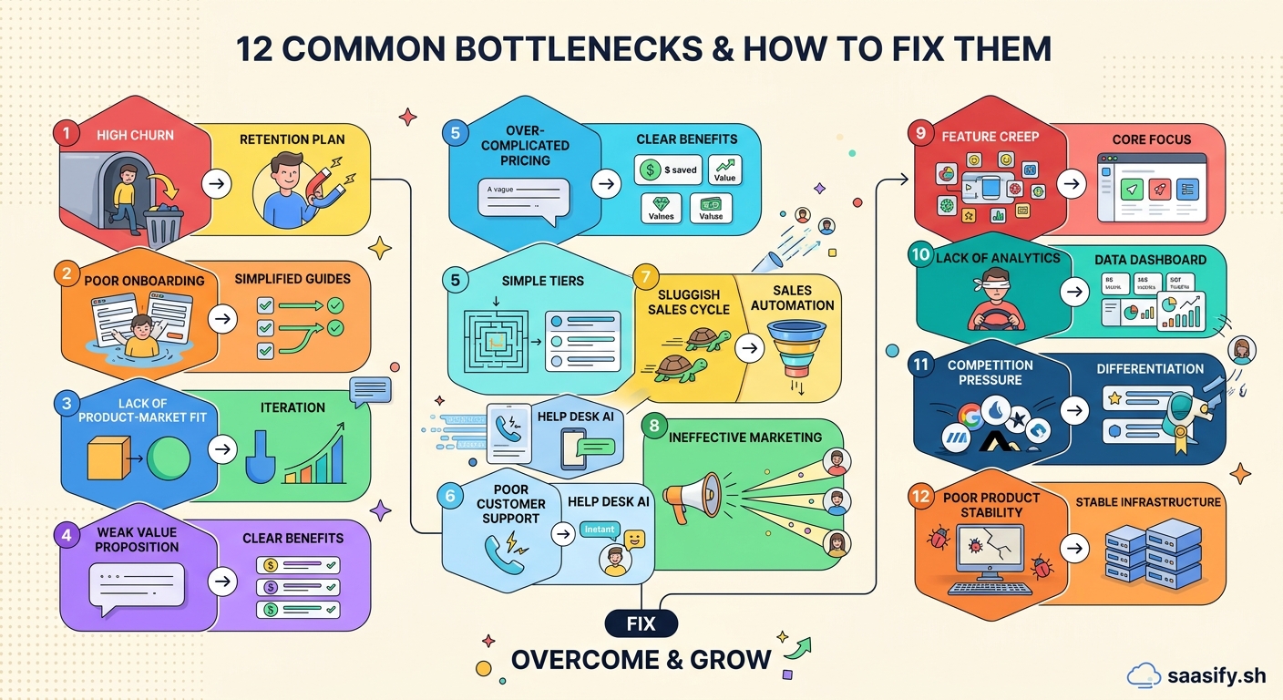 Why Your SaaS Isn't Growing: 12 Common Bottlenecks and How to Fix Them — 1