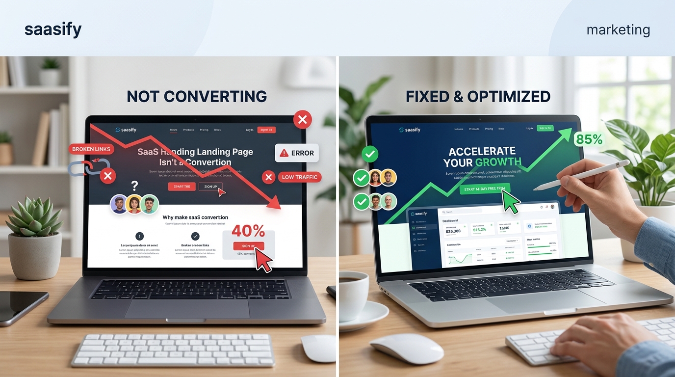 Why Your SaaS Landing Page Isn't Converting (And How to Fix It)