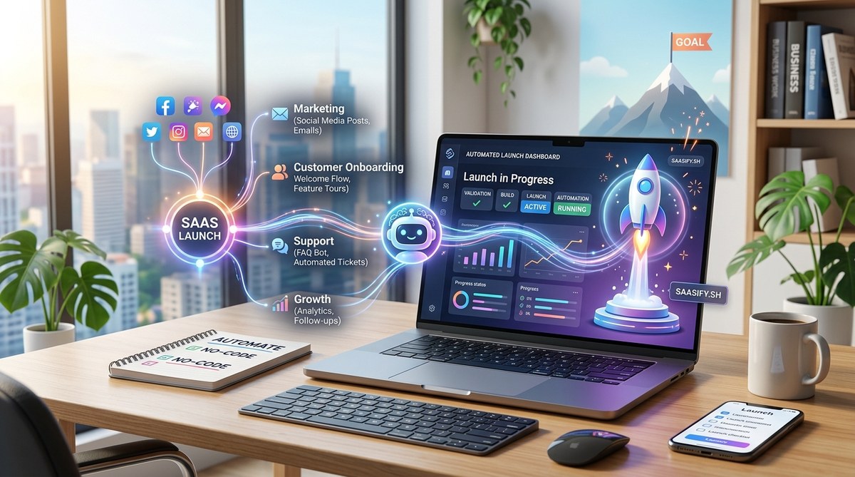 How to Use AI to Automate Your SaaS Launch (Even If You're Not Technical)