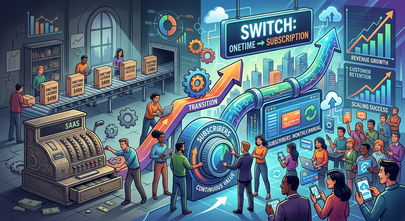 When to Switch Your SaaS From One-Time to Subscription Pricing