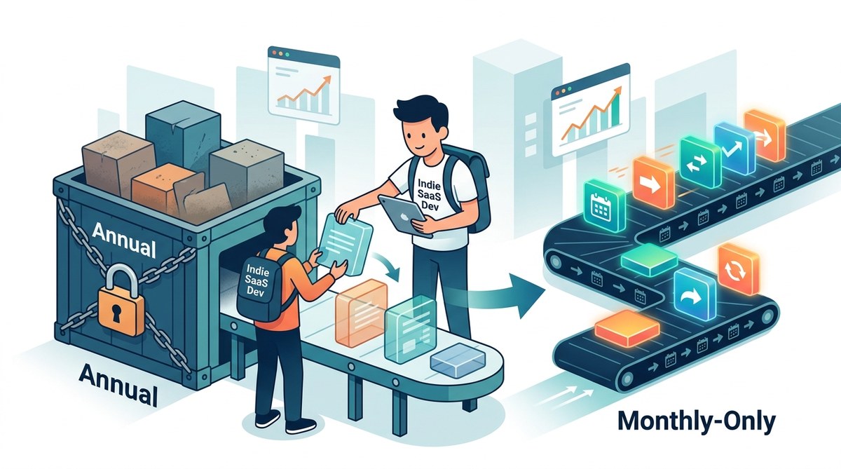 Why Your Indie SaaS Should Ditch Annual Plans for Monthly-Only Billing (At First)